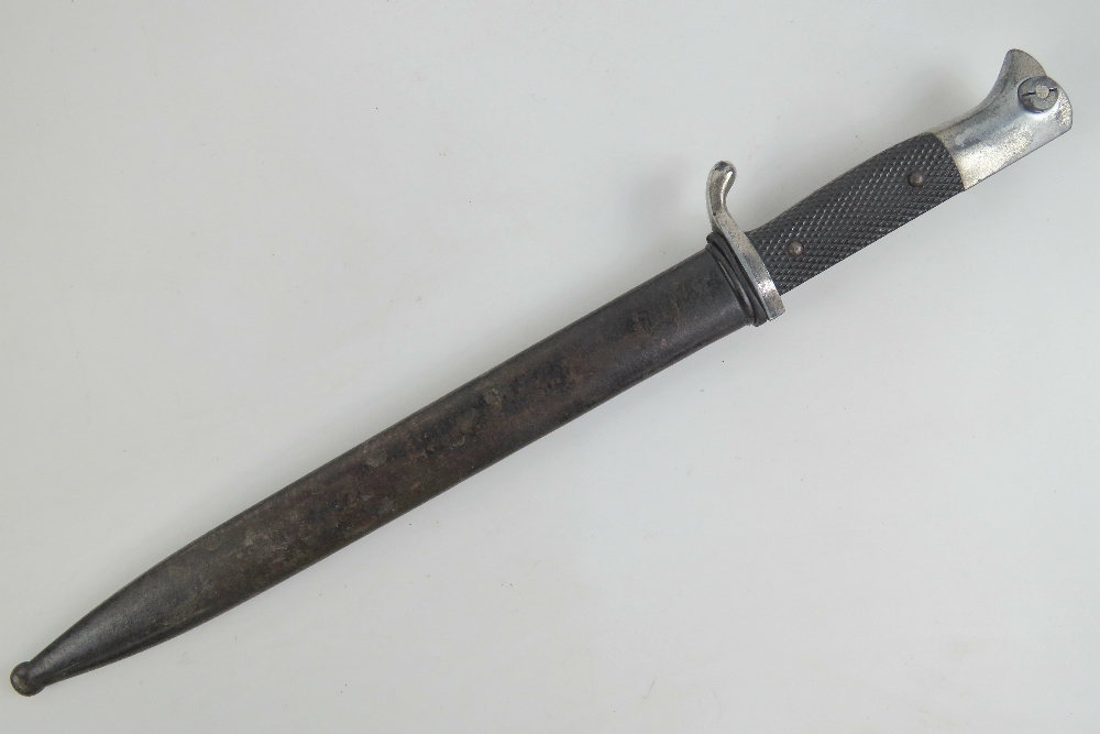 A WWII German K98 Parade bayonet, blade marked for Alcoso Solingen and measuring 25cm in length, - Image 2 of 4