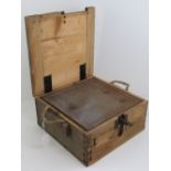 A WWII German flak fuse cone nose steel lined head box.