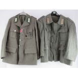 A quantity of assorted reproduction military jackets including- German Army army jacket,