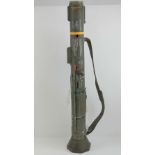 A deactivated (UK Spec) British Military Issue AT-4 anti tank launcher 84mm. With Certificate.