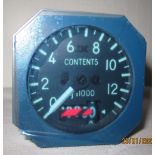 A Concorde Fuel Content Indicator (60 cms Sq). SIA (buyer to arrange collection from Edinburgh).