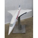 A fine quality fibreglass scale model of Concorde G-AXDN 'Aerospatile France British Aircraft