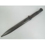 A WWI German K98 bayonet with scabbard.