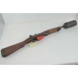 A deactivated (EU Spec) Lee Enfield grenade launcher. With Certificate.