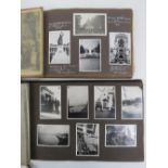 Two German photo albums containing a quantity of black and white photographs of military and family