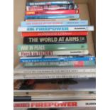 A quantity of assorted military books. Twenty-three items.