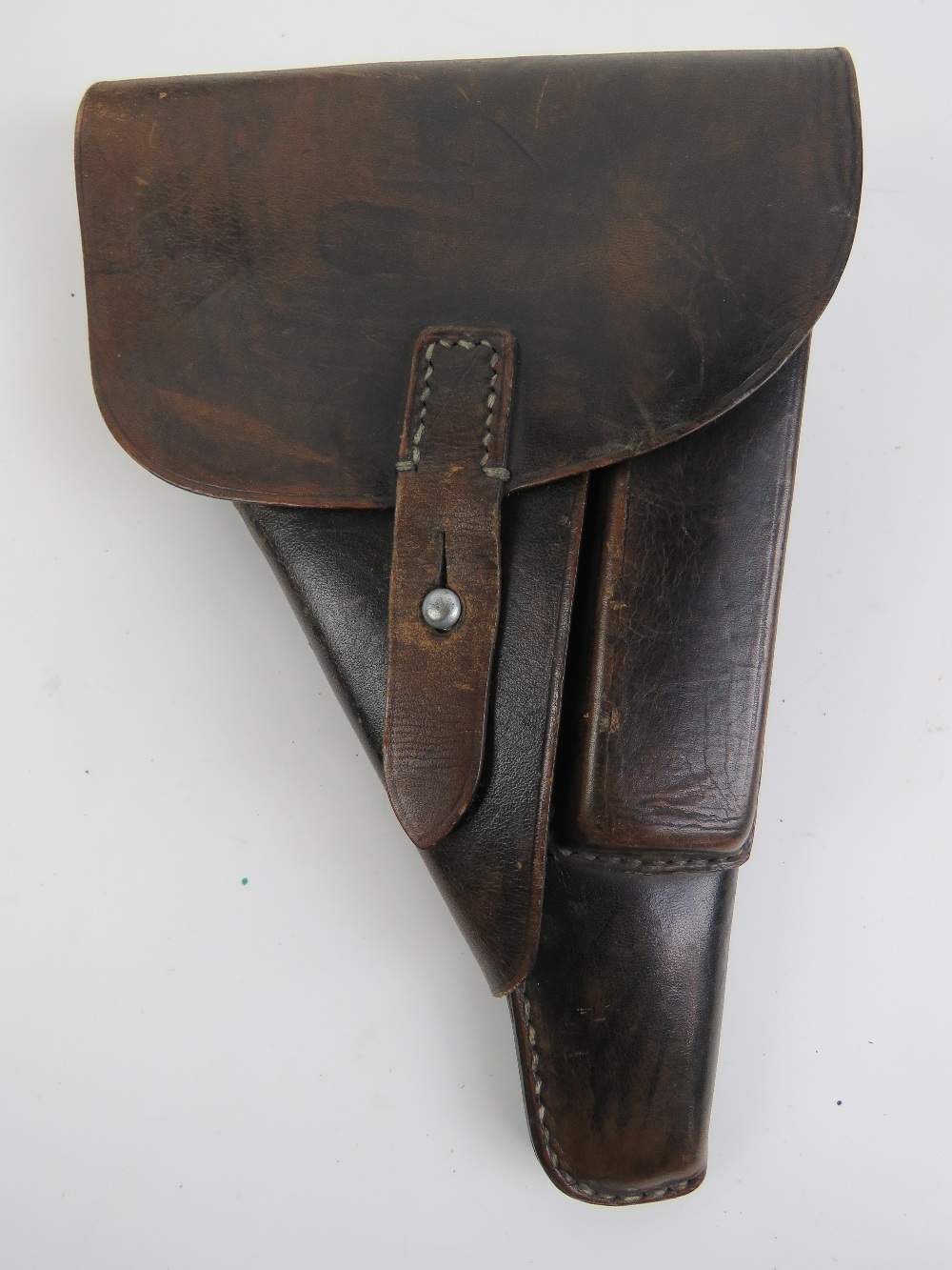 A German Military issue officers Walther P38 holster having German marks upon made by Stolla Wein.