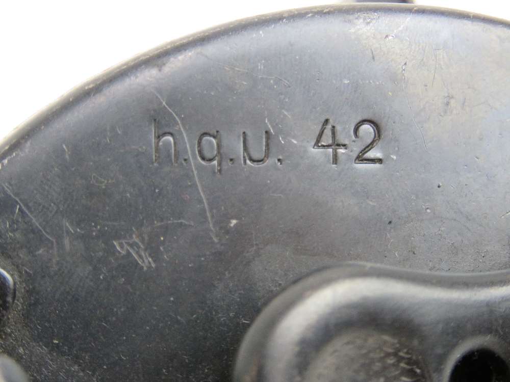 A WWII German MG34/42 50 rd drum magazine, dated 1942 with maker's code upon. - Image 2 of 3