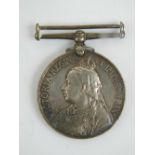 A 1900 China War medal inscribed to edge 'C J Field STO., H.M.S Cernturion'.