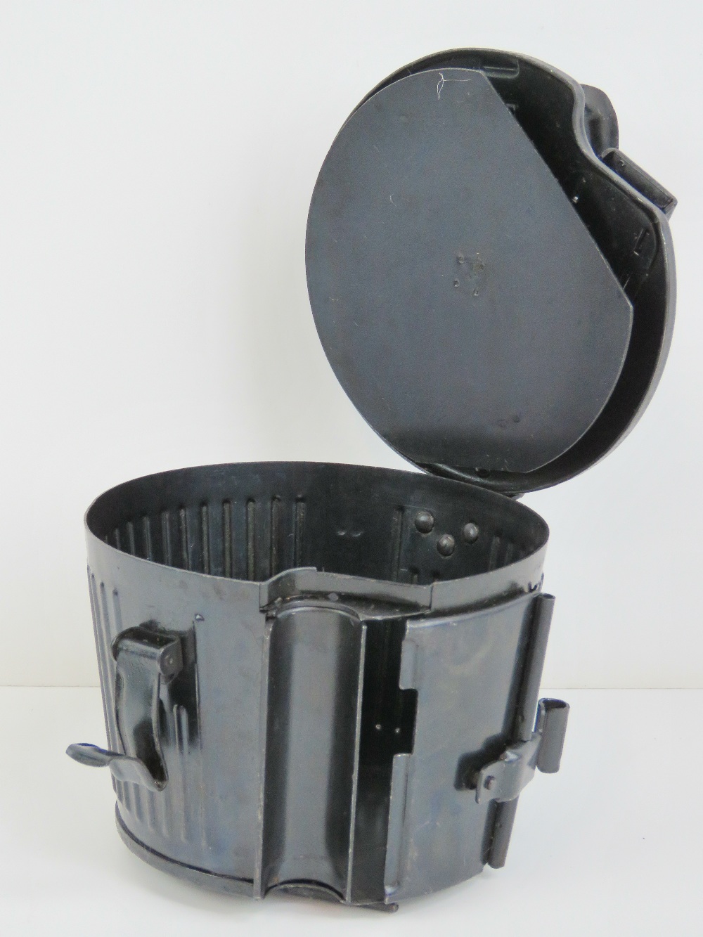 A WWII German MG34/42 50 rd drum magazine, dated 1942 with maker's code upon. - Image 3 of 3