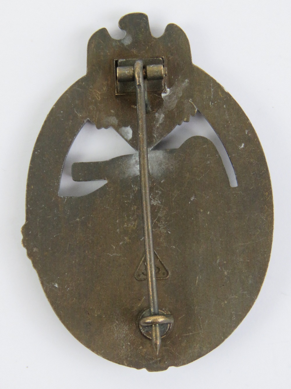 A WWII German tank badge having AS makers mark to back. - Image 2 of 4