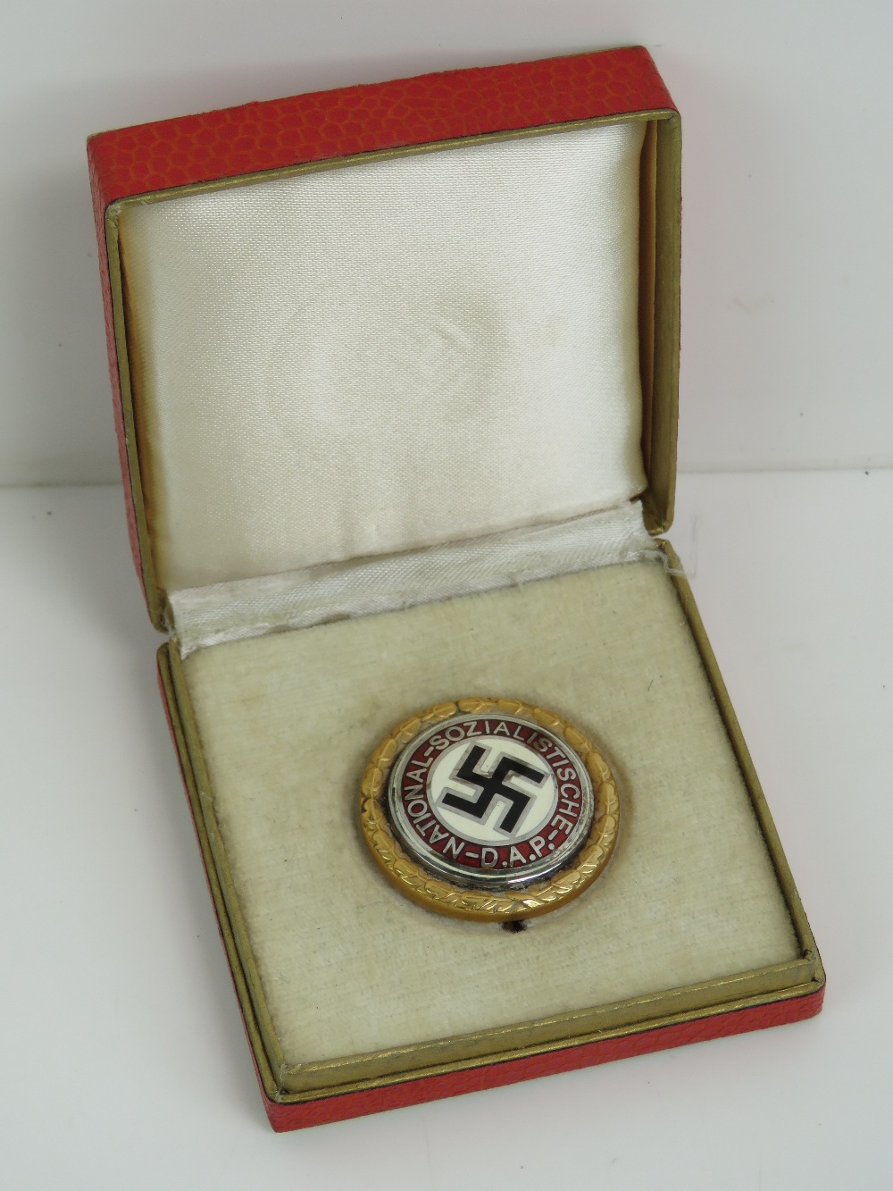 A gilt brass pin badge bearing German NS - Image 4 of 5