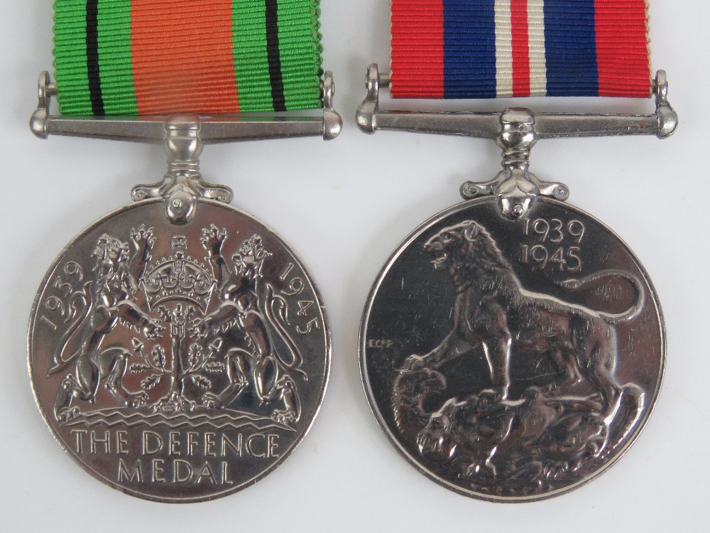 Four WWII British medals; the defence me - Image 4 of 4
