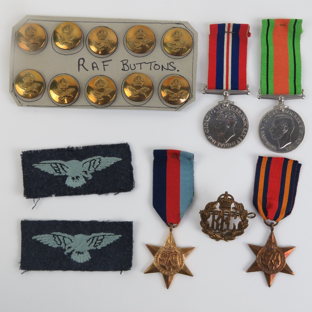 Four WWII British medals; the defence me