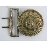 A WWII German SS Officers belt buckle.