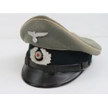 A WWII German Infantry NCO's visor cap h