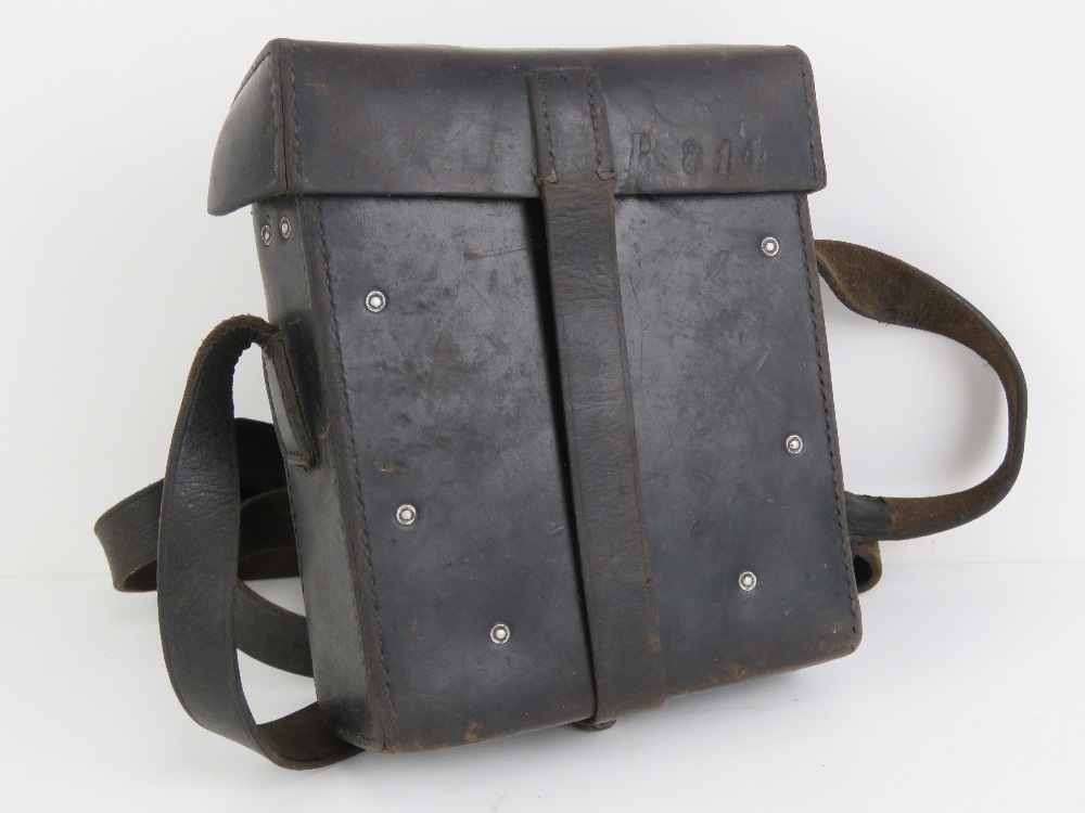 A WWII German gunners kit for the MG34 including barrel mitt and leather case. - Image 5 of 5