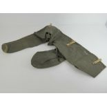 An Australian Military issue green canvas Lithgow Bren gun cover dated 1954.