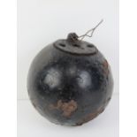 An inert WWI British 'Cricket Ball' No15 grenade.