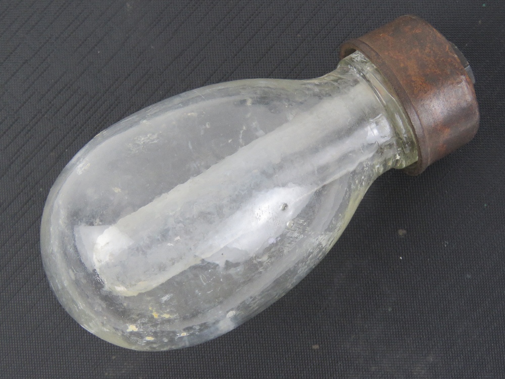 A WWII German Blendkörper chemical smoke grenade comprising glass bottle with inner glass vial, - Image 2 of 4