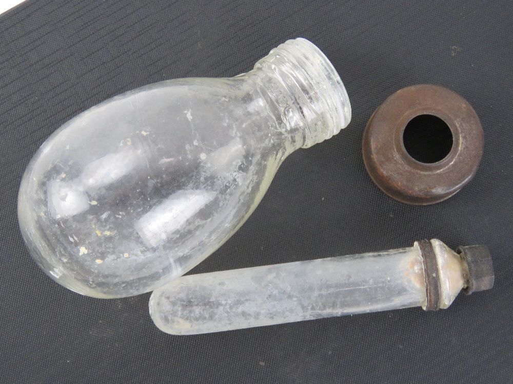 A WWII German Blendkörper chemical smoke grenade comprising glass bottle with inner glass vial, - Image 3 of 4