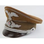 A WWII German Political Leaders peaked cap for the Ministry for the Occupied Eastern Territories