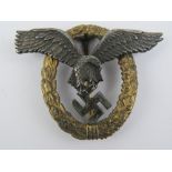 A WWII German Luftwaffe Pilots badge.