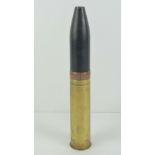 An inert WWII British 2pr Naval shell dated 1943, 30cm in length.