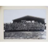 A WWII German straw marquetry photograph album including photos of artillery,