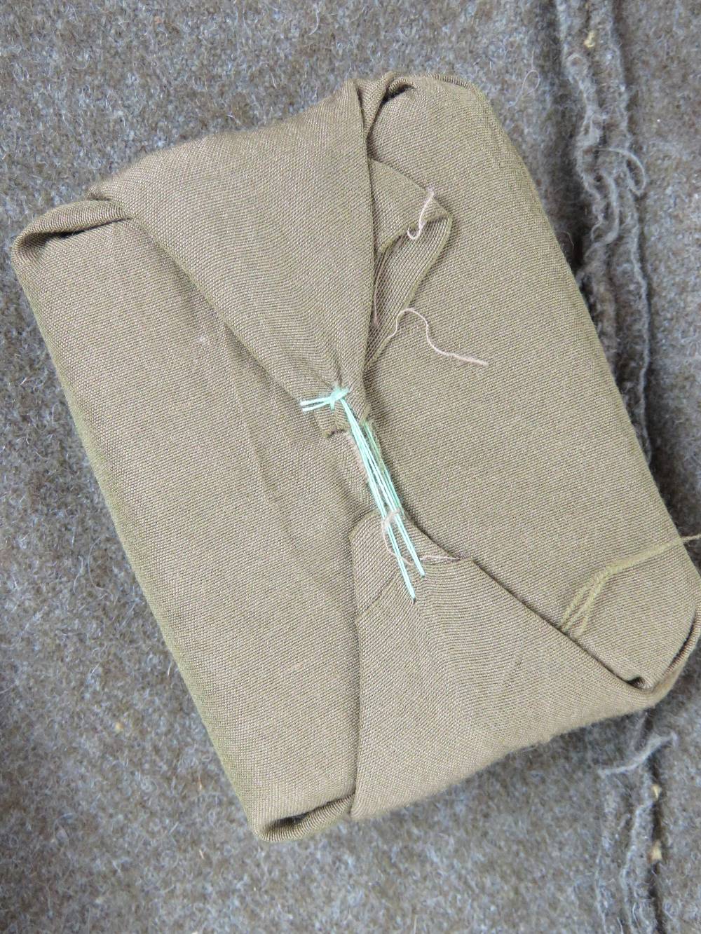 A WWII Japanese army tunic with ranking insignia upon, having packet within inside pocket. - Image 6 of 8