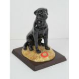 Royal Doulton Gun Dog Collection; Black Labrador, 6" (15.2 cm ) high.
