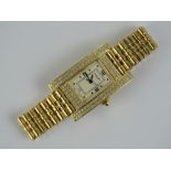 An 18ct gold and diamond Chaumet Paris ladies wristwatch,