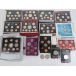 A quantity of Royal Mint proof coin collections; Farewell to the £SD System, 1970, 1978, 1983, 1984,