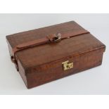 An Asprey of London crocodile skin ladies travelling companion case,