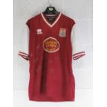 A Northampton Town Football Club 'Cobblers' 2011/12 full team signed football shirt, size XL.