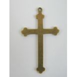 A 9ct gold gothic crucifix pendant, hallmarked Chester 1939, measuring 37mm high, 1.9g.