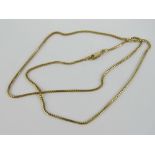 A 9ct gold articulated snake link chain necklace, hallmarked 375, 50.5cm in length, 6.4g.