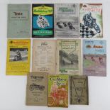 A small quantity of motorbike owners manuals including; the Velocette, Triumph 1937-40,