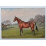 Gilbert Acheson Cattley (1896-1978) Equine School, oil on board,