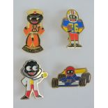 Robertson's collectors 'Golly' badges including; racing car driver, Lifeboat man ,