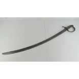 A US civil War cavalry sword marked 'Manufacture de ? Kirschbaum Schimlbusch & Comp' to blade edge