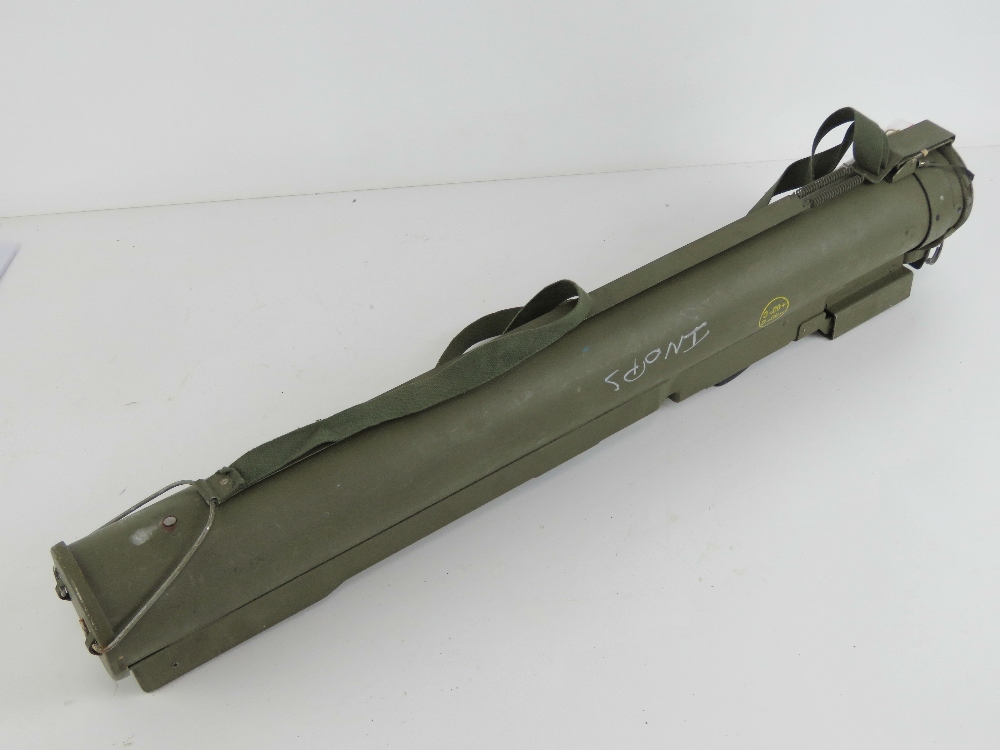 A deactivated M72 LAW 66mm Rocket Launcher, opens and closes, with sights, end cap and carry strap. - Image 2 of 3