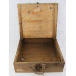 A WWII German No 8 box dated 1945 having partial label upon, 45 x 43cm.