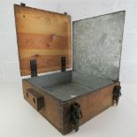 A WWII German ammunition box with 'air tight' steel lining, to hold 7.92 K98 rounds.