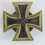 A WWII German Iron Cross 1st Class having screwback.