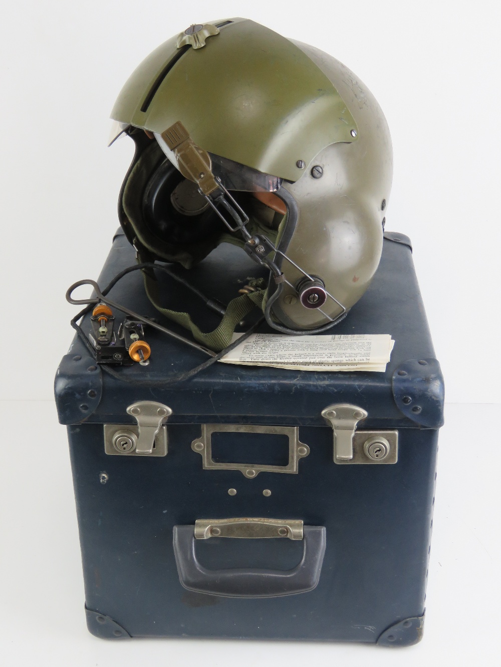 A 1971 Gentex US Pilots helmet in box with instructions. - Image 2 of 8