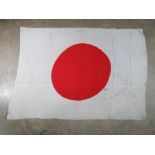 A WWII Japanese Red Rising Sun Flag, 143 x 103cm.