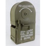 A WWII American M2 quad anti-aircraft Tombstone magazine, .50 Cal.