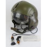 A 1971 Gentex US Pilots helmet in box with instructions.