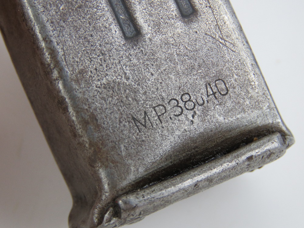 A WWII German MP38/40 magazine with adaptor for the Russian PPSH41. - Image 3 of 5
